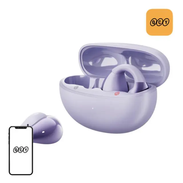 QCY Crossky C30 with Clip OWS IPX4 BT 5.4 Purple
