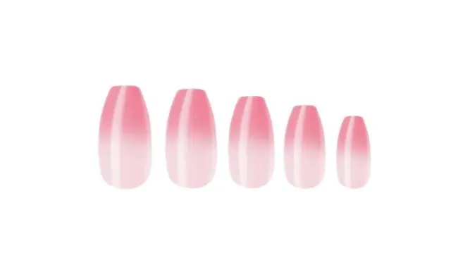 Pre glued Nails Pink Angel W7 2