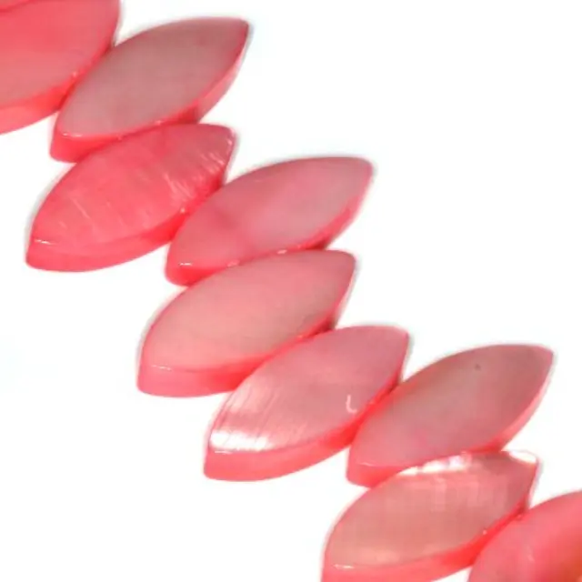 Mother of Pearl Φύλλο Rose 7x15mm ~65τεμ