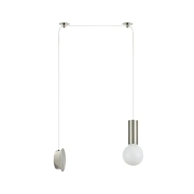 Απλίκα Τοίχου Adept Tube Νίκελ Ματ 20x11x300εκ.