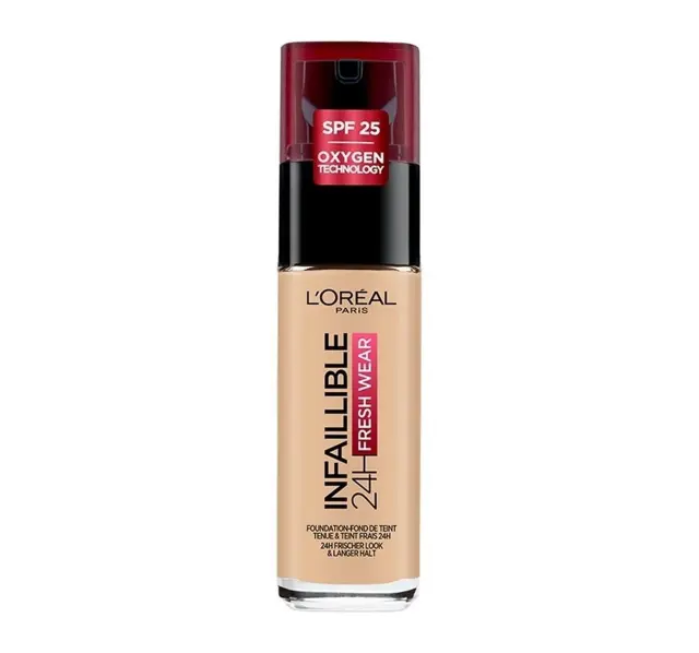 L'Oreal Paris Infaillible 32H Fresh Wear Foundation Make Up 30ml - 15 Porcelain