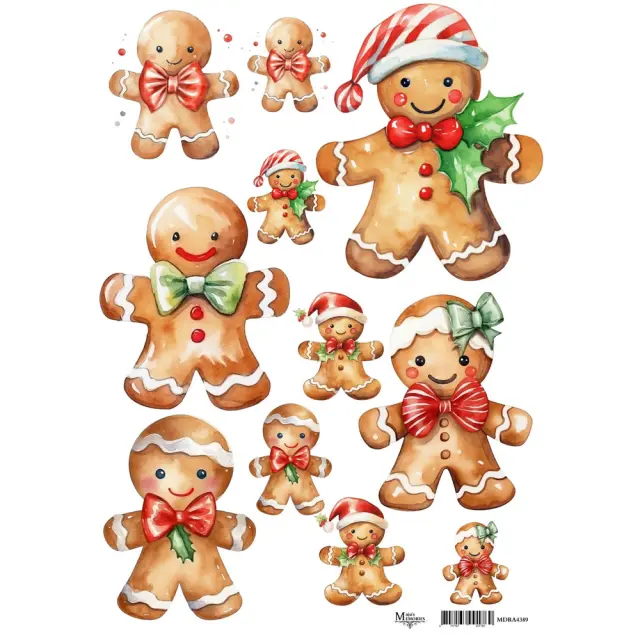 Ριζόχαρτο Maja's Memories, 22.5x32cm, Gingerbread, MDRA4389