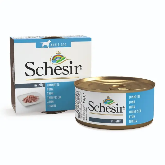Schesir Κονσέρβα Σκύλου Ζελέ με Τόνο 150g