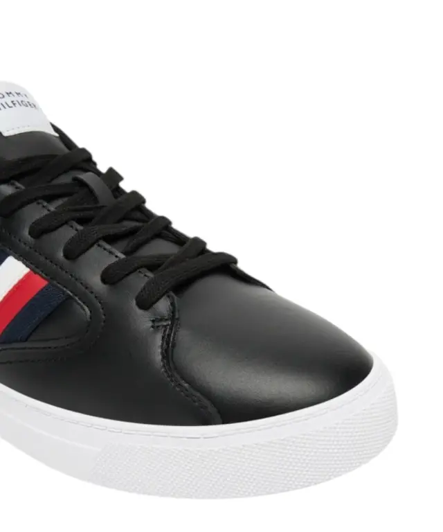 Tommy Hilfiger - Ανδρικά Sneakers Icon Court Stripes FM0FM05628-BDS Μαύρο 2