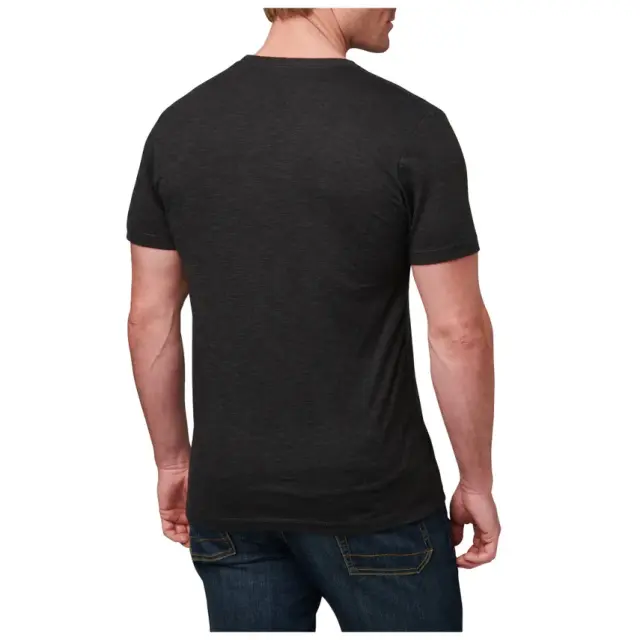 5.11 TACTICAL TRIBLEND LEGACY SHORT SLEEVE TEE BLACK HEATHER - XXL 3