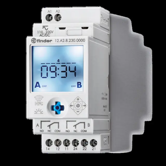 Astro Time Switch 35mm.2CO 16A/110.230VUC, progr.Smartphone (12.A2.8.230.0000)