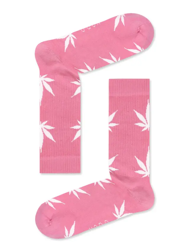 Βαμβακερή Κάλτσα με Σχέδια Marijuana NODO - 41-46