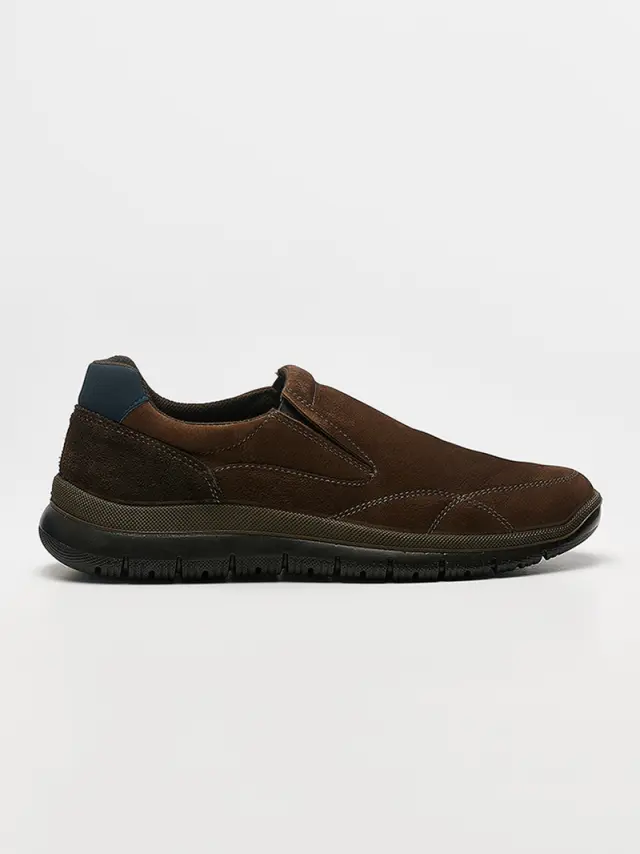 Imac Μοκασίνια-Loafers Ανδρικό δέρμα Nubuck Καφέ IMA/452671 NABUK/CAFFE 2