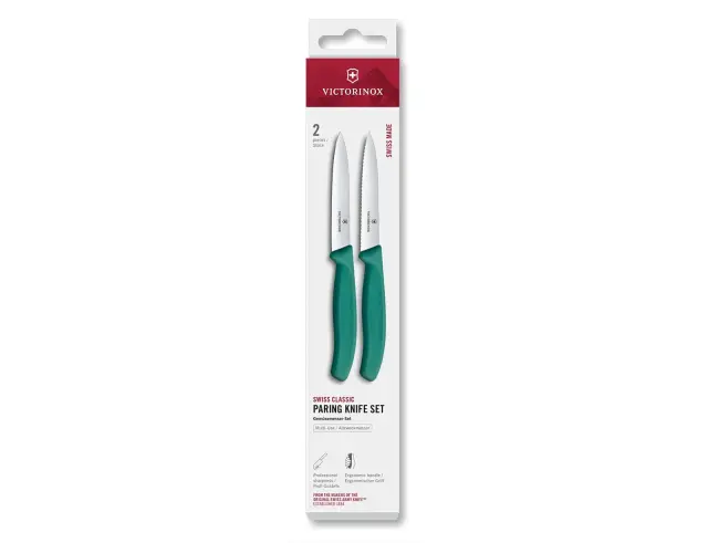 Σετ Μαχαίρια Γενικής Χρήσης Victorinox Swiss Classic με μήκος λεπίδας 10cm - Green - 2 τεμάχια6.7794.2C1 2