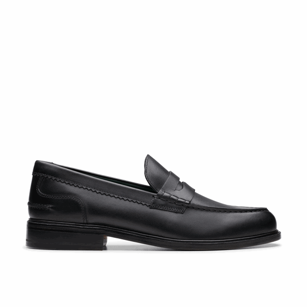 Clarks Craft James Low Black Leather - 41 2
