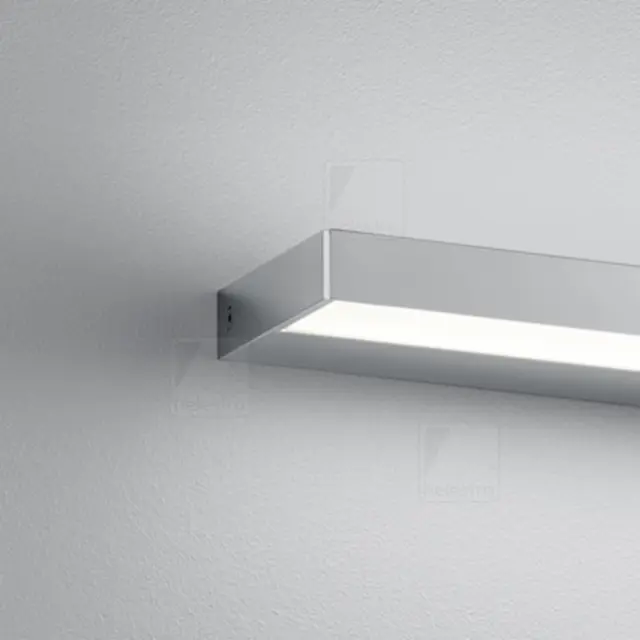 Φωτιστικό Τοίχου LED SLATE Chrome 1.200 mm IP44 Άμεσου & Έμμεσου Φωτισμού 29W – Minimal Design Χρώμιο 3