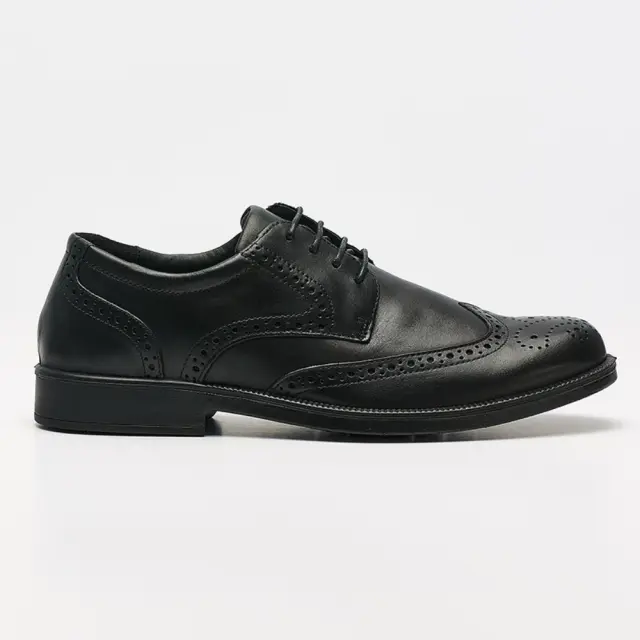 Imac Δετά-Oxfords Ανδρικό δέρμα Μαύρο IMA/450120 VITELLO/NERO