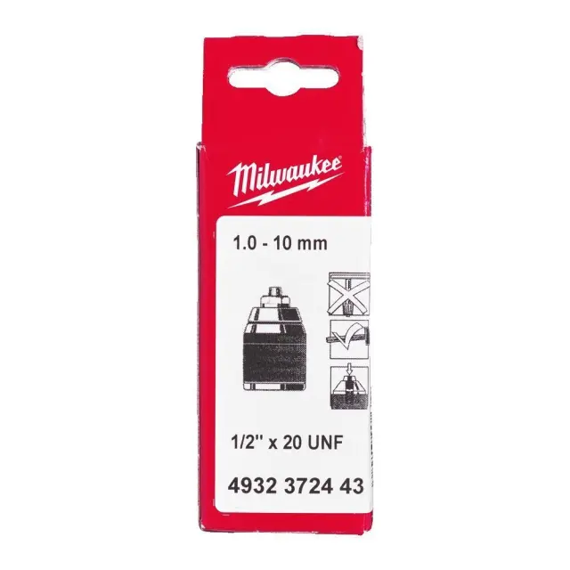 Milwaukee 4932372443 - ΤΣΟΚ ΒΙΟΜΗΧΑΝΙΚΟ FIXTEC Χ.ΚΛΕΙΔΙ 10mm 1/2''x20 MW 2