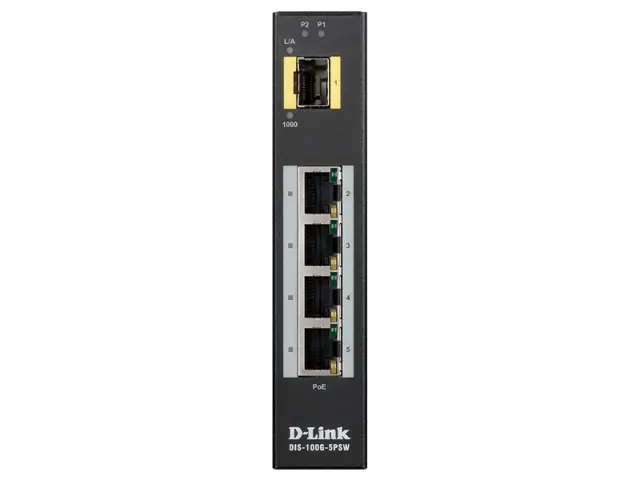 D-Link Switch 5-Port Industrial Gigabit Unmanaged PoE (DIS-100G-5PSW)