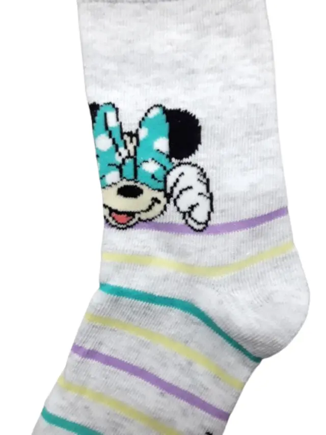 Παιδικές Κάλτσες Minnie Mint Grey Melange 7120043 - 23-26 3