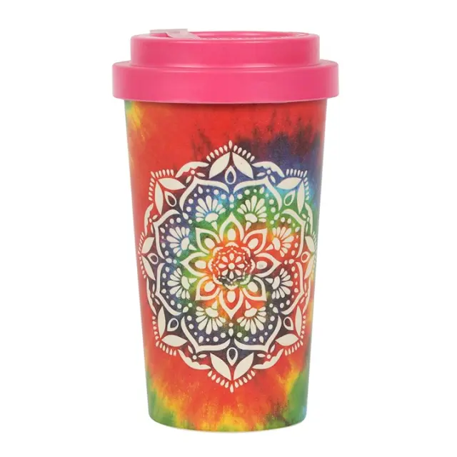Κούπα Bamboo με καπάκι Mandala Eco Travel mug 400ml