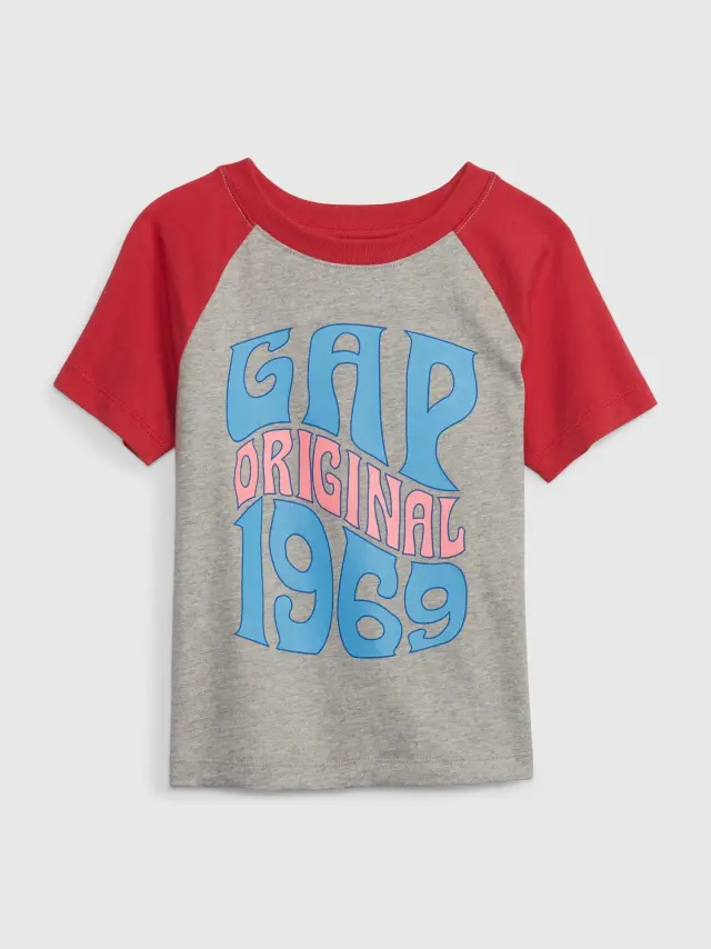 Νηπιακή Gap 1969 Logo Raglan Μπλούζα red