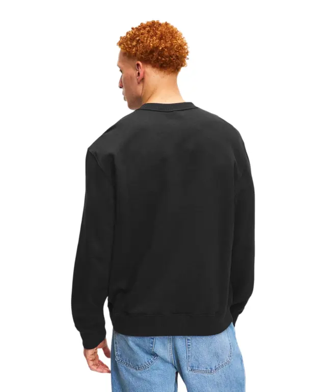 Calvin Klein - Ανδρική Φούτερ Μπλούζα '350Terry Monogram' Classic Fit LV04RG275G-UB1 Μαύρο 3