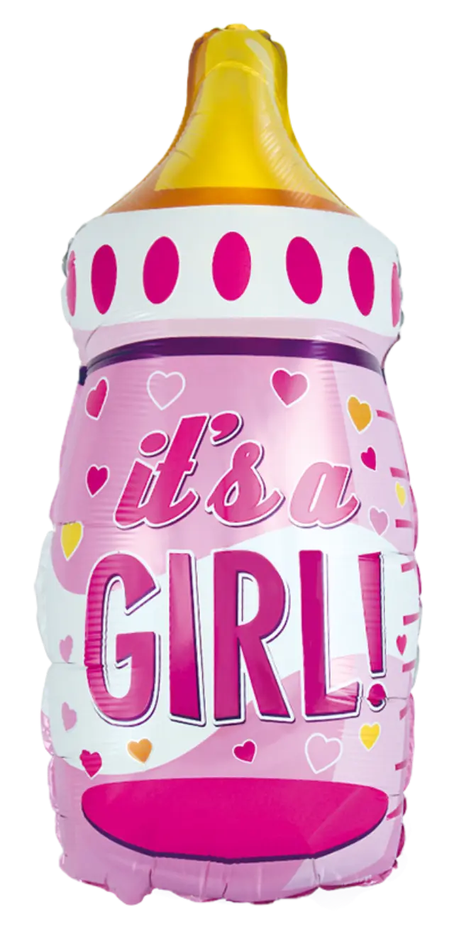 Μπαλόνι Φοιλ Μπιμπερό It's a Girl / 43 x 80 εκ - ασυσκεύαστο