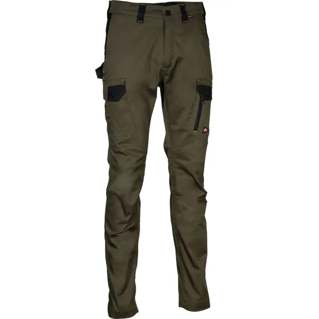 Παντελόνι Εργασίας Super Stretch με επένδυση Cofra Nayba clay brown/black - EU 46