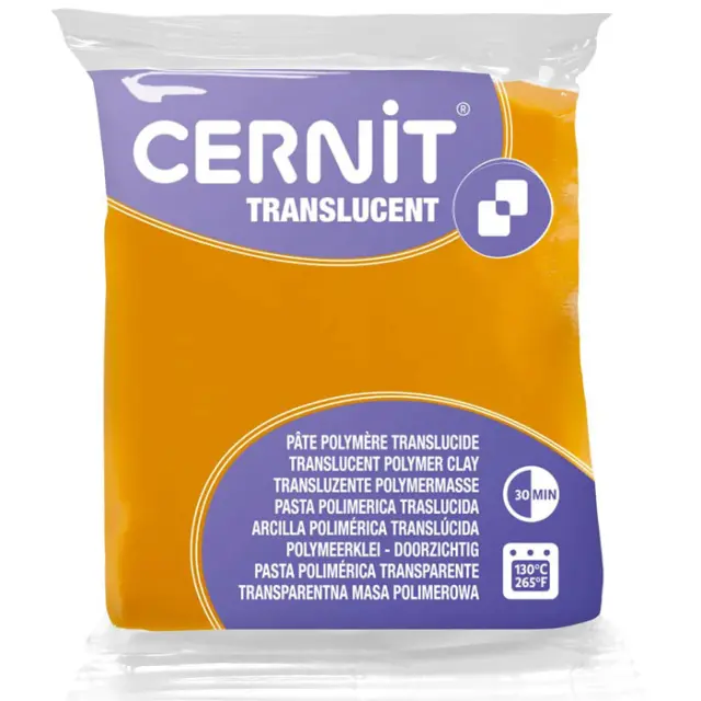 Πολυμερικός Πηλός Cernit Translucent No721 - Amber - 56gr