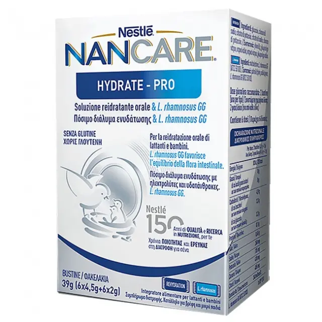 Nestle NanCare Hydrate-Pro Συμπλήρωμα Διατροφής Κατάληλο Για Βρέφη, 39gr