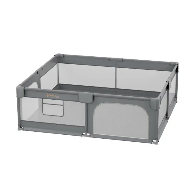 Πάρκο για μωρά ορθογώνιο Bebe Stars 180x200cm Playzen Grey 880-200