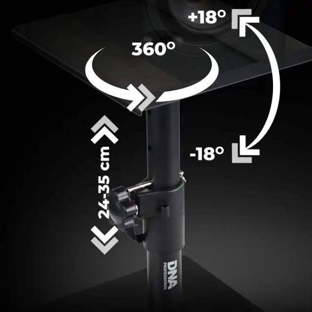 DNA TM3 stands for studio monitors loudspeakers speakers black adjustable up to 15 kg set of 2 pcs 3