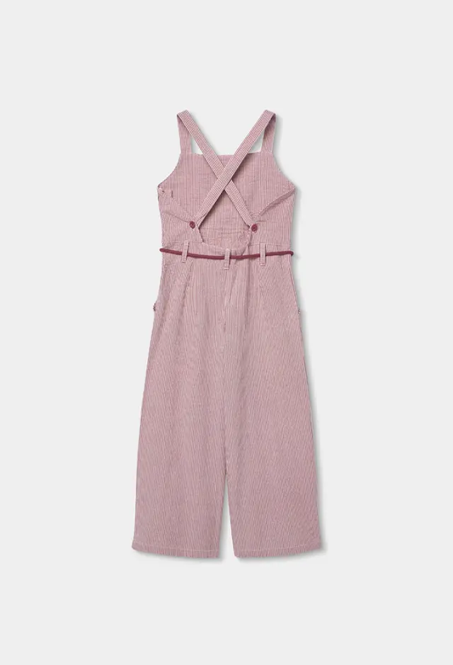 Boboli Popelin ολόσωμη φόρμα ριγέ για κορίτσι 433101-9852 2