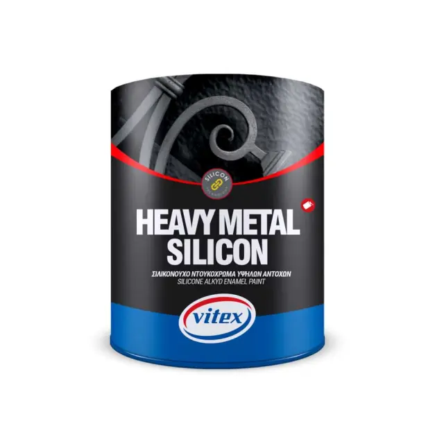 Vitex Βερνικόχρωμα Αντισκωριακό Heavy Metal Silicon Ασημί 740 Μεταλιζέ 0.75 lt