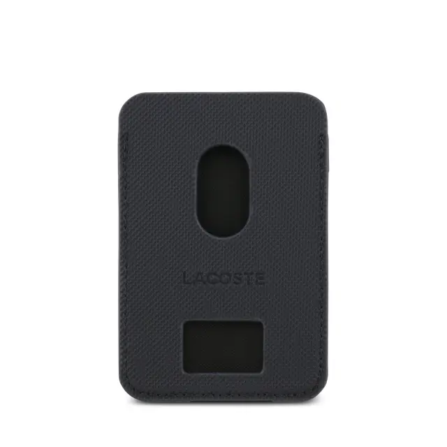 Lacoste PU Iconic Petit Pique MagSafe Wallet Navy 3