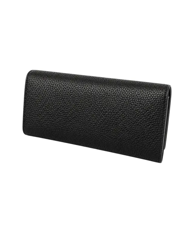 Tommy Hilfiger - Γυναικείο Πορτοφόλι Th Emblem Lrg Flap Wallet AW0AW14651-BDS Μαύρο 2
