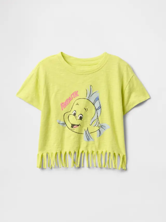 Gap Ã— Disney Βρεφική & Νηπιακή Fringe Μπλούζα Limon yellow - 12-18M