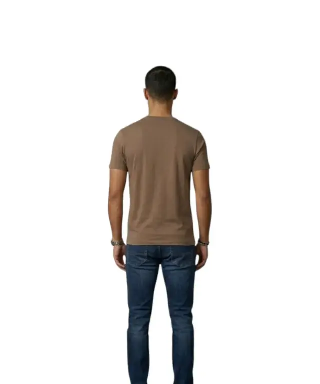 Aeronautica Militare - Ανδρική Κοντομάνικη Μπλούζα T-Shirt SCOTI001J508-56002 Καφέ 2