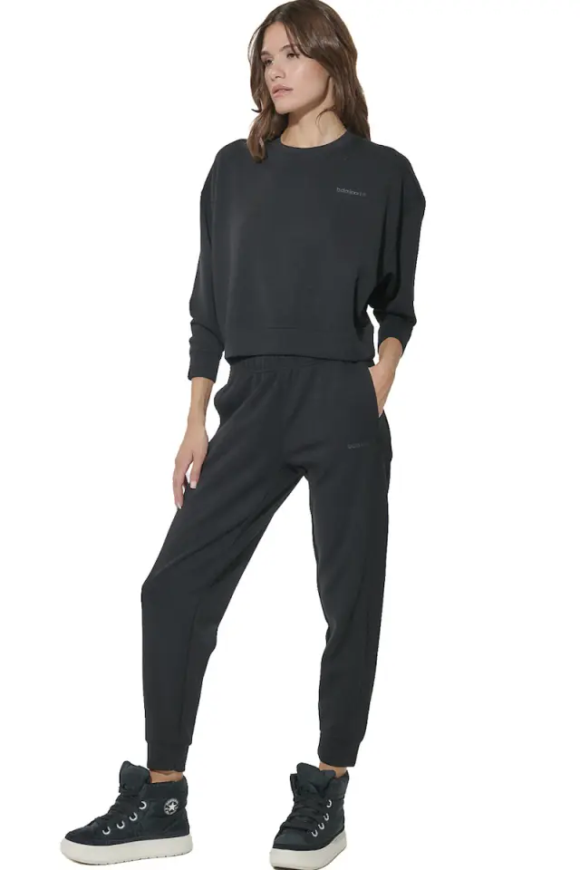 Body Action Modal Crop Sweatshirt Black 061623-01-01 - L 2
