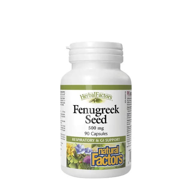 Natural Factors Fenugreek Seed 500 mg, HerbalFactors