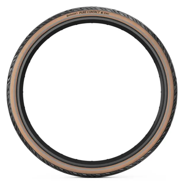 ΕΛΑΣΤΙΚΟ CONTINENTAL PURE CONTACT 27.5x2.20 REFLEX ΜΑΥΡΟ-ΚΑΦΕ ΔΙΠΛΩΤΟ 2