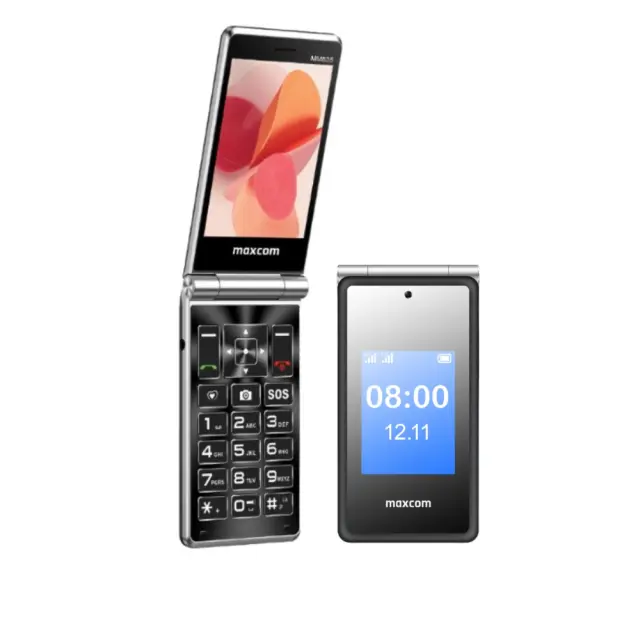 Maxcom MM835 SE 4G (Dual Sim) 3.5"+ 2.4” με Κάμερα, Φακό, Ραδιόφωνο και Πλήκτρο Έκτακτης Ανάγκης Μαύρο
