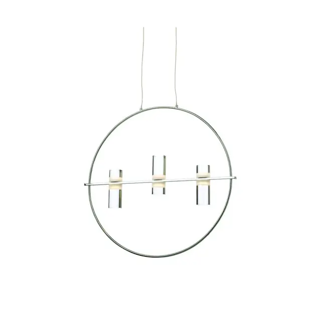 AcaLight Offer NETTO ΦΩΤΙΣΤΙΚΟ ΚΡΕΜΑΣΤΟ ΧΡΩΜΙΟ ΑΛΟΥΜΙΝΙΟ LED 12W 3000K 1080Lm IP20 530Χ1730mm