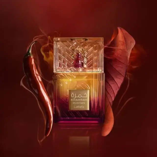Lattafa Khamrah Dukhan Eau de Parfum 100ml – Unisex Ανατολίτικο Άρωμα με Καπνό, Καπνό Tobacco, Κεχριμπάρι + Tonka 2