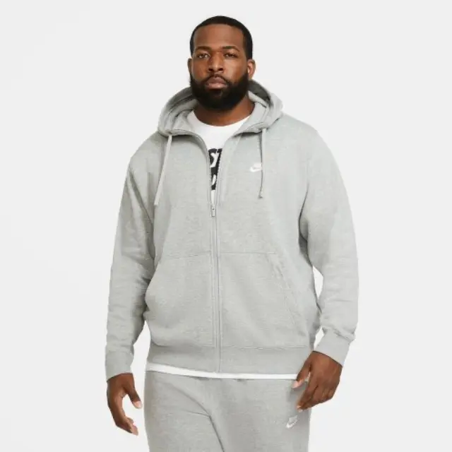 Nike Sportswear Fleece Full Zip Hoodie (BV2645-063) - Γκρί