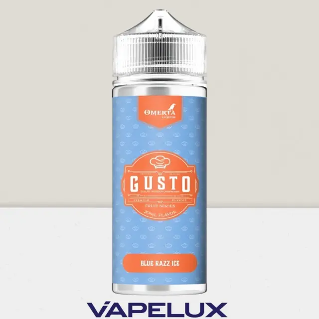 Gusto by Omerta Flavor Shots Blue Razz Ice 20ml to 120ml 2