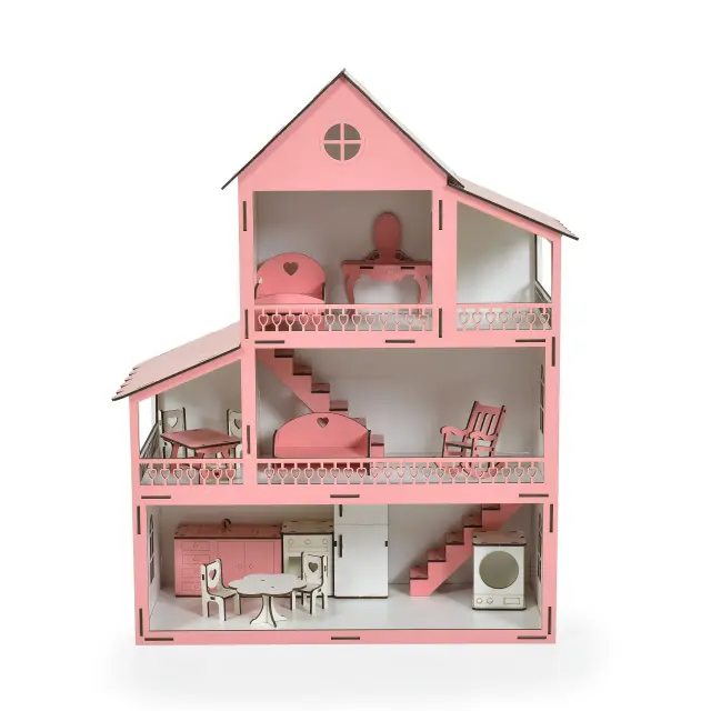 MONI TOYS - Wooden house Lilly EV10 - 3800146223175