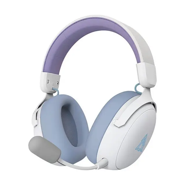 Ajazz Gaming Headset AHM08 MAX 3‑Mode White (AHM08-MAX-PWB)