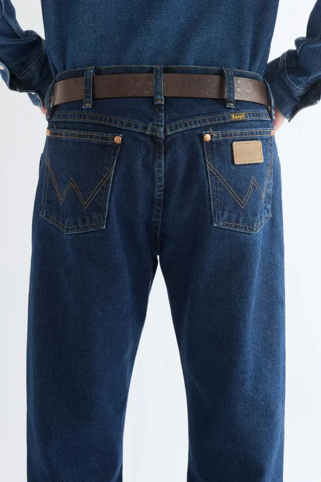 Wrangler EASY Δερμάτινη Ζώνη 112387406 - Dark Brown - 100 3