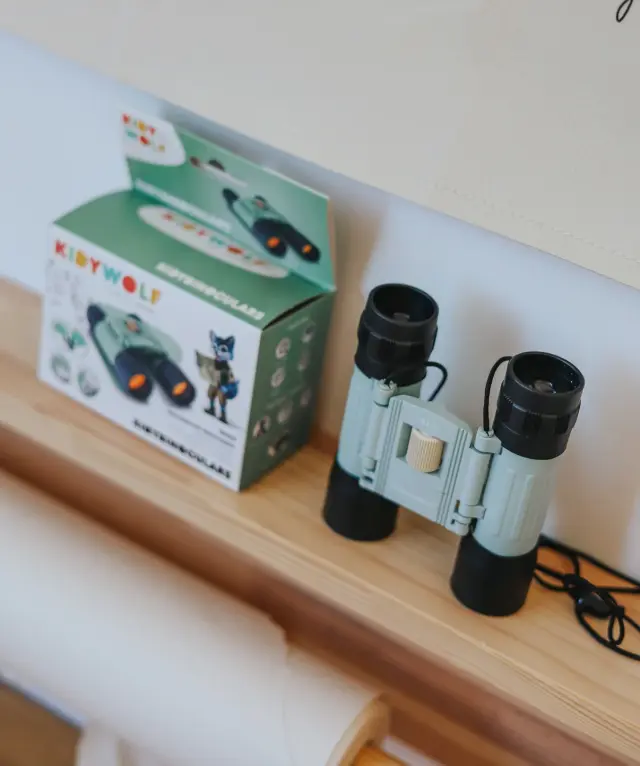 KIDYWOLF KIDYBINOCULARS Παιδικά Κυάλια Εξερεύνησης 10x25 με Πυξίδα, Λουράκι & Θήκη Πράσινο (5+ ετών) 182310 2