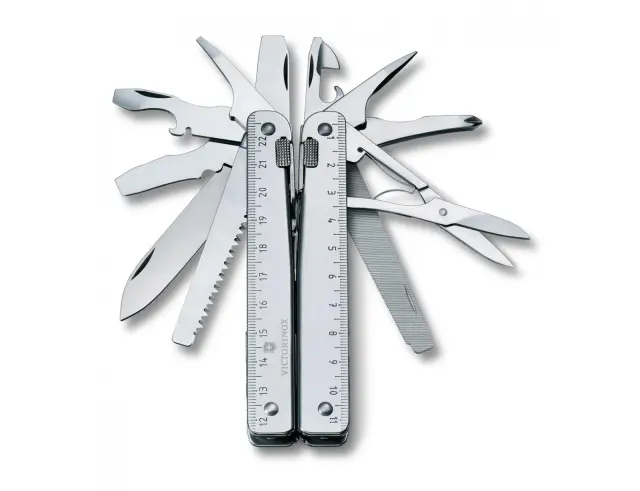 Ελβετικό Πολυεργαλείο Victorinox Swiss Tool X Plus με θήκη, 37 λειτουργίες και μήκος 11.5cm - Silver 3.0338.N 3