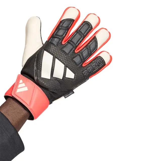 adidas Performance Adult Predator Match Fingersave Goalkeeper Gloves Μαύρο KR0471 (adidas Performance) 2