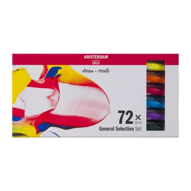 Σετ Ακρυλικά Talens Amsterdam, 72 Χρώματα x 20ml