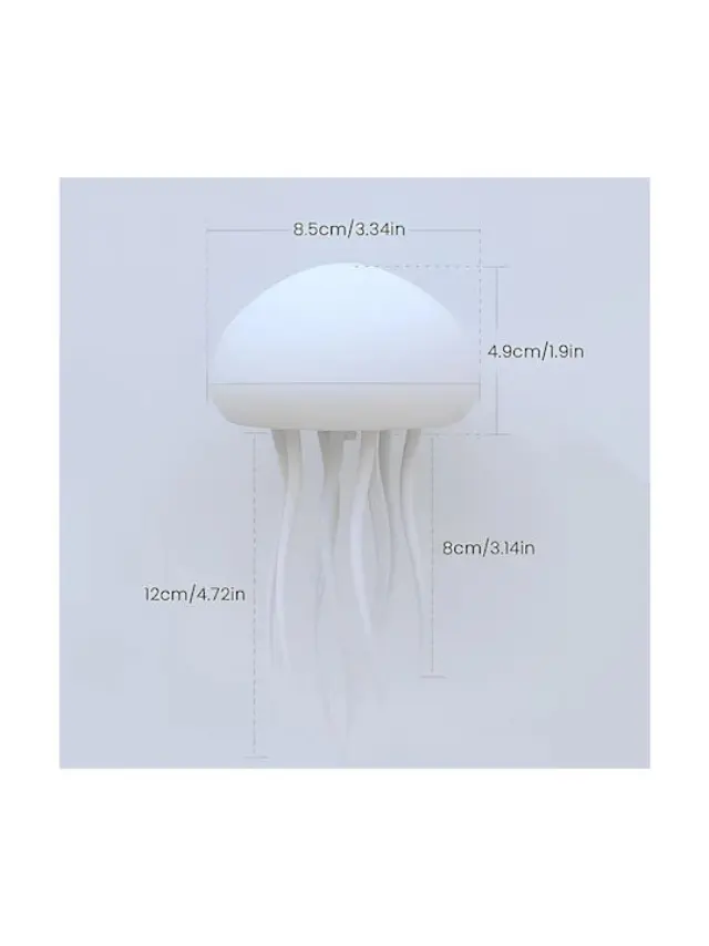 Μέδουσα Jellyfish Επιτραπέζιο Διακοσμητικό Φωτιστικό LED Λευκό 34343 3